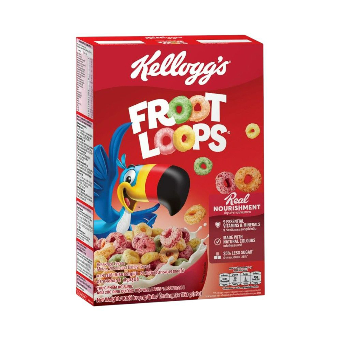 Kellogg's Cereal Fruit Loop 160G. ราคา 99 บาท*ส่งฟรี