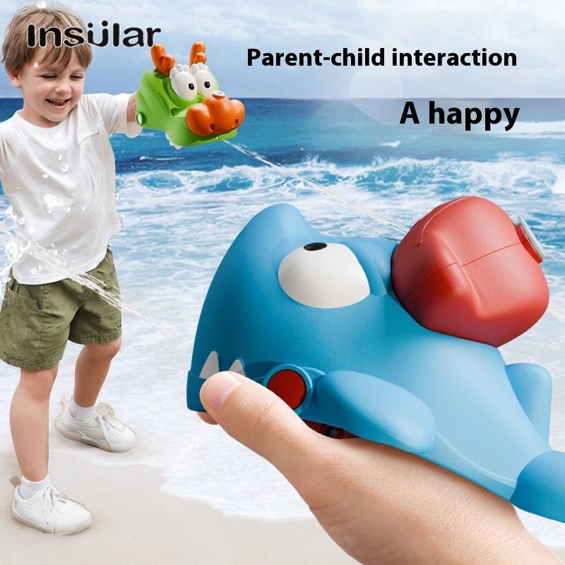 Insular Cute Shark Water Gun Toy for Kids with Fun Pirate Hat Design ราคา 121 บาท*ส่งฟรี