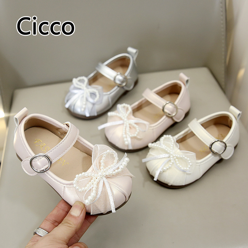 Cicco trẻ em thanh lịch của Mary Jane giày với nơ trang trí cho mùa xuân và mùa thu