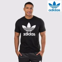 red and black adidas t shirt
