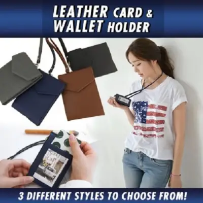Wallet Style Card Holder Lanyard
