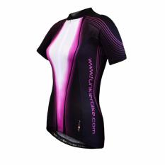 Funkier J394 Womens Ladies Cycling Jersey Black-Purple By Bike Shop