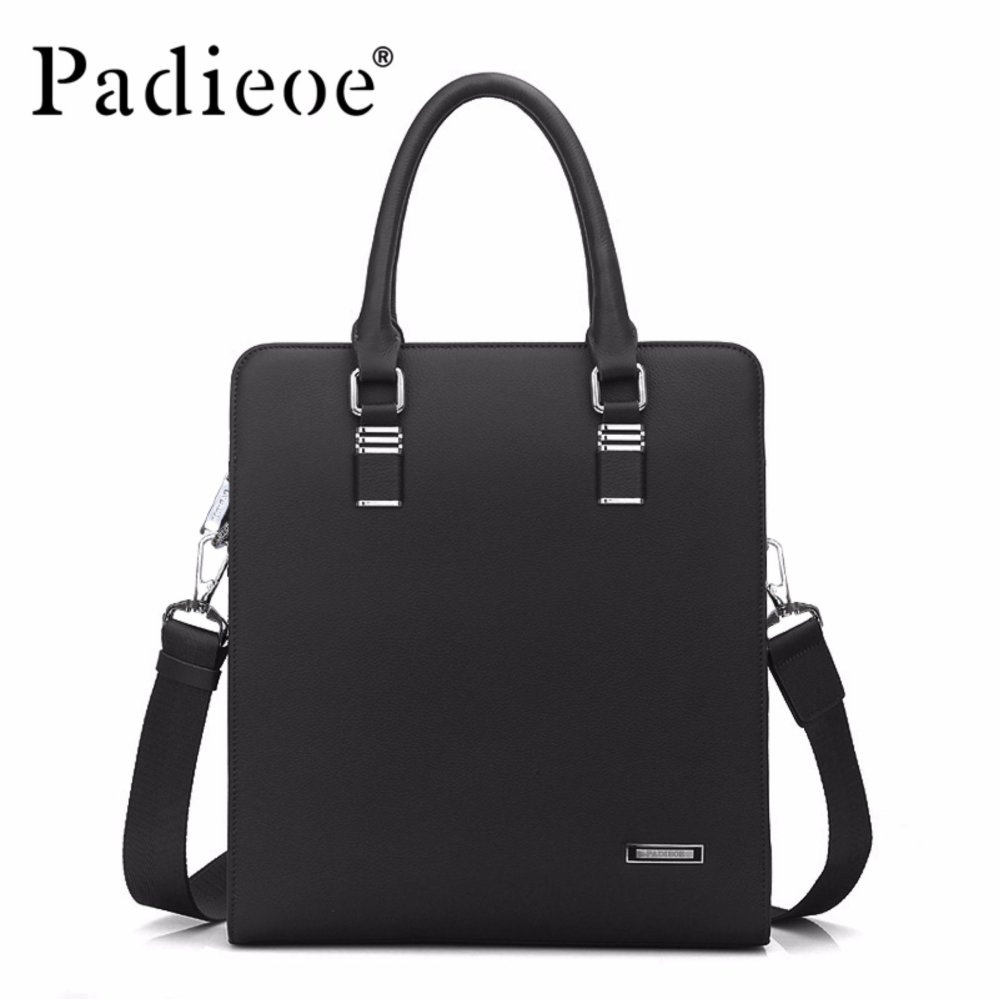 Padieoe 2017 New Designer Handbags Genuine Cow Leather Handbags Business Bag Men Shoulder Bag Office Bag Mens Business Bag Briefcase - intl