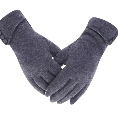 Womens Lady Winter Warm Gloves Touch Screen Phone Windproof Lined Thick Gloves - intl