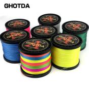 GHOTDA Braided Fishing Line, 4-8 Strands, 10-80lb Strength