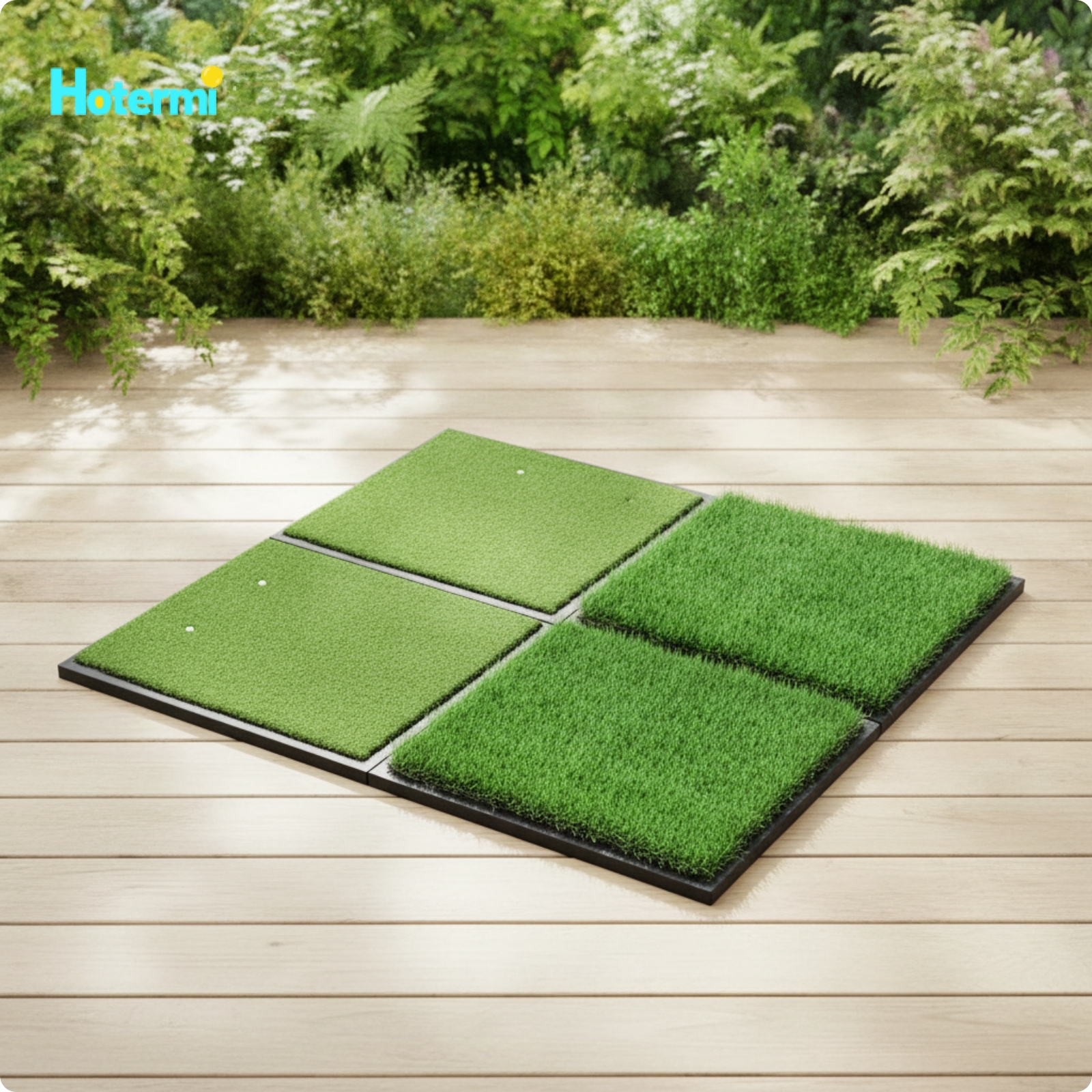 footful Interlocking Golf Mat with Dual Turf Non-Slip Two-partTurf Golf Mat Modular Stable for Golfers, Home, Backyard, Garage ราคา 15,168 บาท*ส่งฟรี