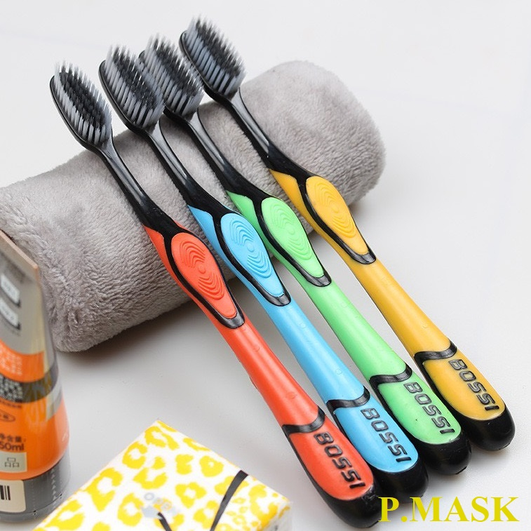 Bàn chải đánh răng than tre hoạt tính bossi giúp chăm sóc răng miệng hiệu quả