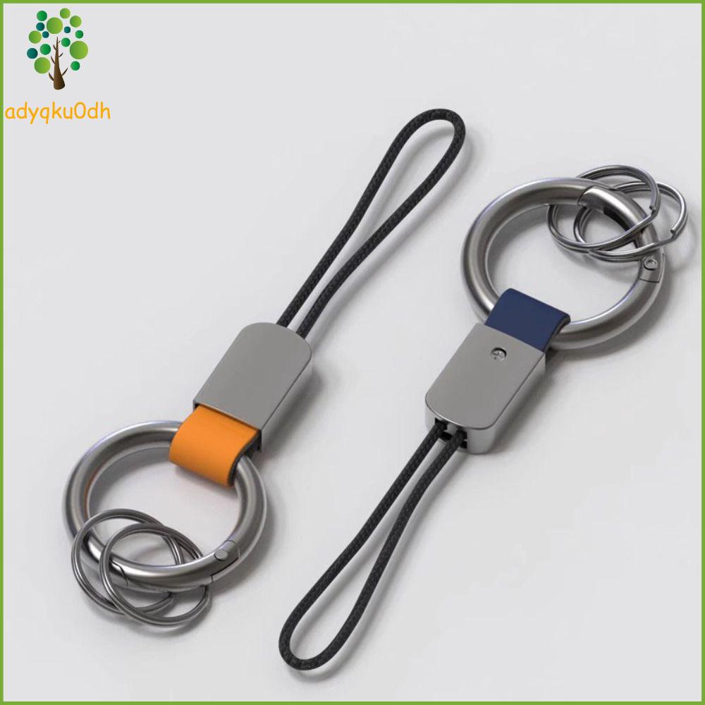 ADYQKU0DH Phụ kiện ô tô bọc chìa khóa Móc khóa da thật Phụ Kiện Móc Khóa Móc khóa thắt lưng Móc Khóa Nhẫn Sáng Tạo Dụng Cụ Ngoài trời Móc chìa khóa xe ô tô