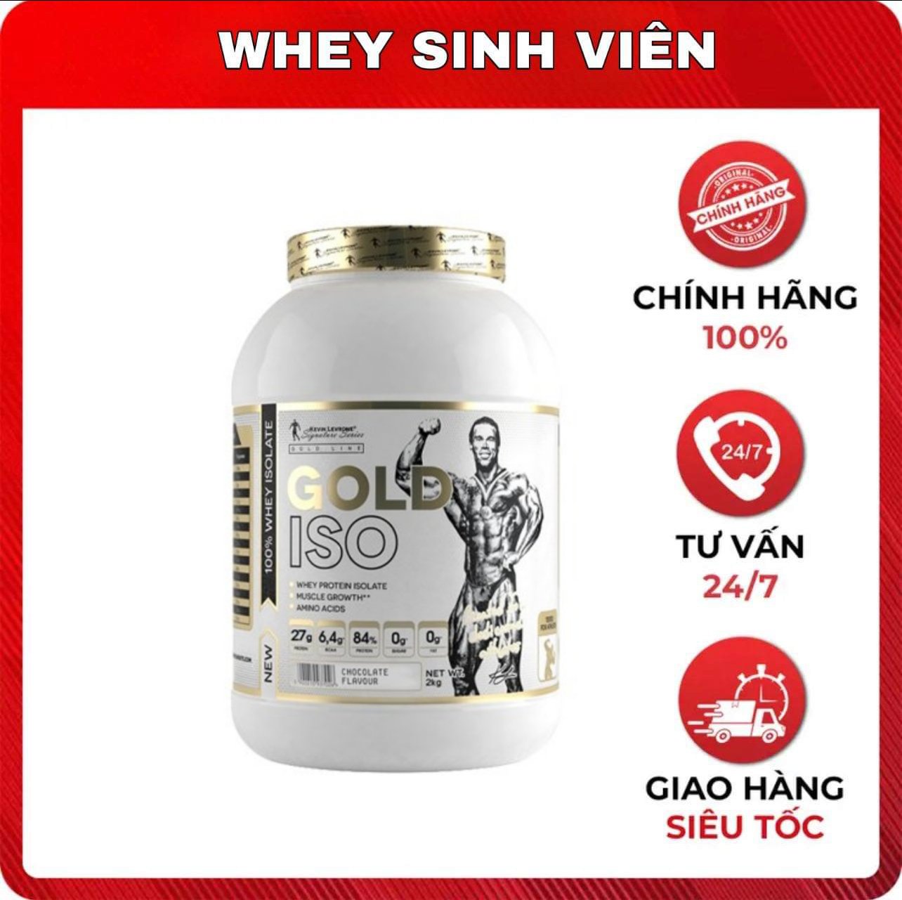 Chính hãng Kevin Levrone GOLD ISO - Pure Whey Protein Isolate, 2 KG 66