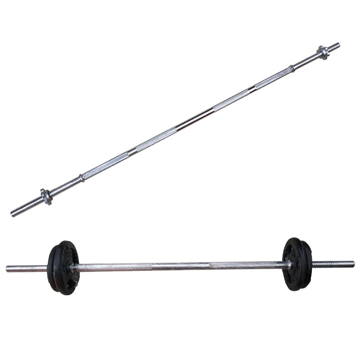 Thanh Đòn Tạ Dài 1m2 Phi 25 Sắt Đặc Mạ Inox