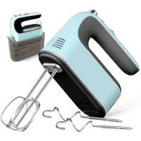 MBMSHEGH 5-speed Hand Electric Mixer 300W Household Mixer With Storage Base Egg Beater Food Blende