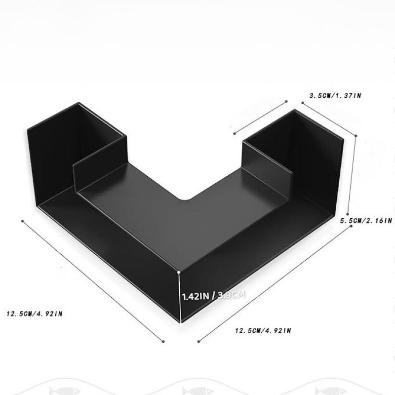 UNIKI ABS Aquarium Cave góc đường hầm mở rộng Non-trượt dưới bước Aquarium Tunnel thủy sản trang trí phụ kiện - 4