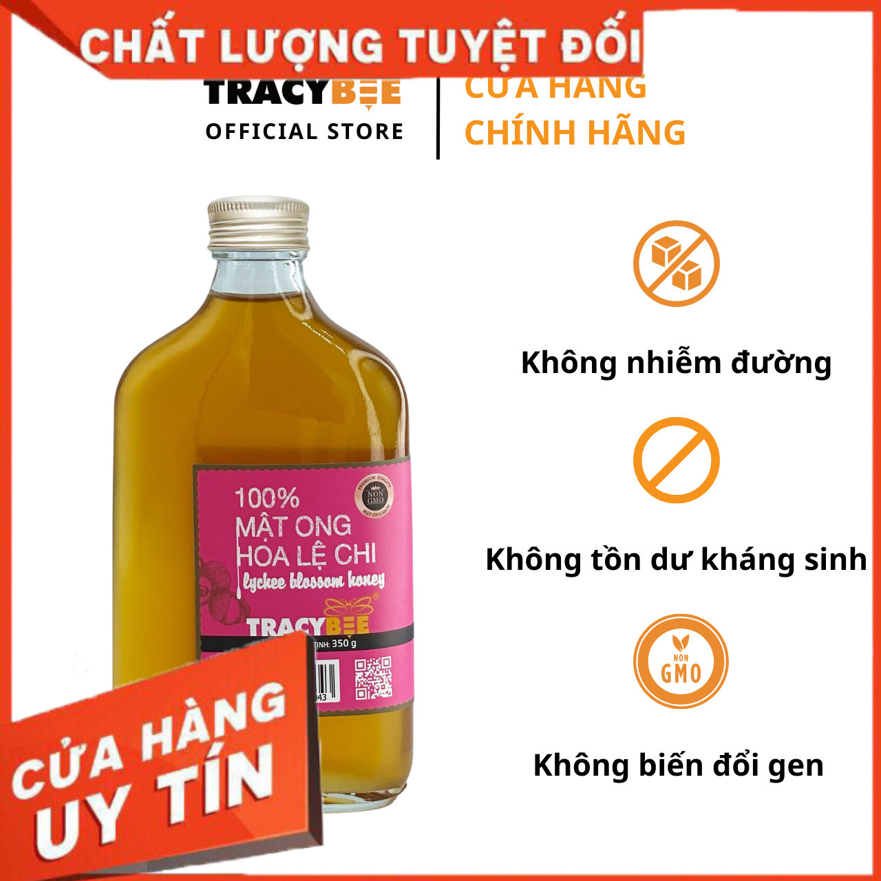 ✅[CHÍNH HÃNG, CHO KIỂM HÀNG] Mật ong hoa lệ chi (hoa vải) 350gr