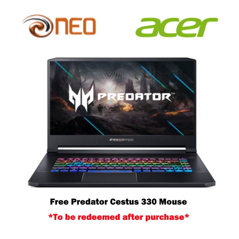 Predator Triton 500 PT515-52-700V NEW 300Hz Gaming Laptop with 10th Gen i7-10875H and RTX 2070 Super Max-Q