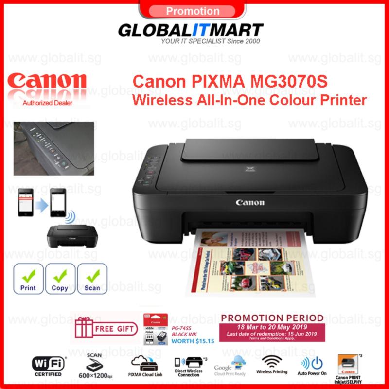 Canon PIXMA MG3070S *Free PG-745S Black Ink Worth $15.15 Till 24th Feb 2019* MG 3070S, 3070 Singapore