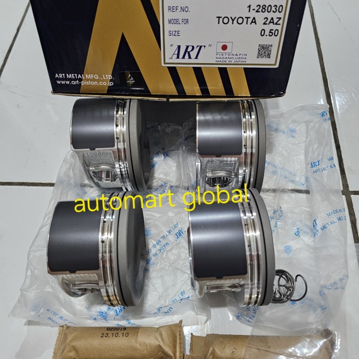 PROMO- PISTON TOYOTA ALPHARD CAMRY 2.4 2400CC 2AZ-FE SET 4PC ART JAPAN 1.2MM - CRIOZ STORE Harga 2,379,000 rupiah*Gratis Ongkir