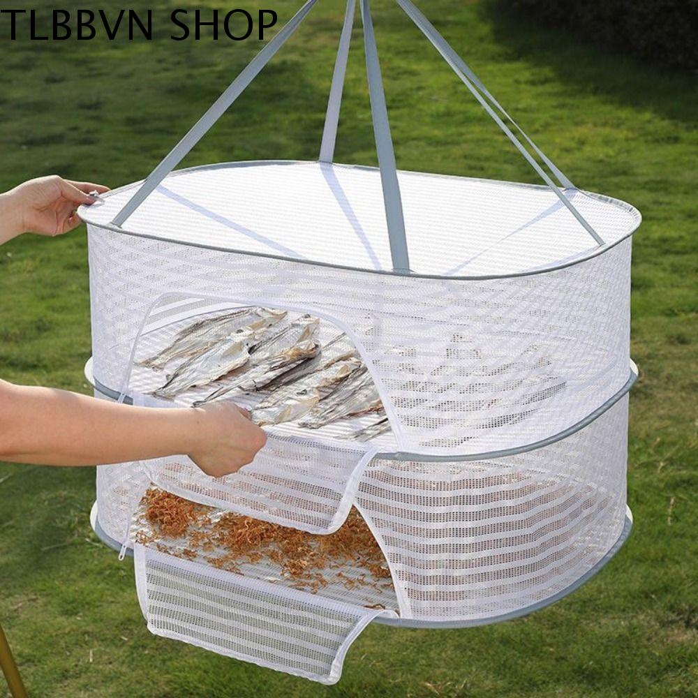 TLBBVN Sức chứa lớn Đa chức năng Bền Sợi Polyester Hộ gia đình Túi sấy Lưới Rau khô Lưới Đánh Cá khô