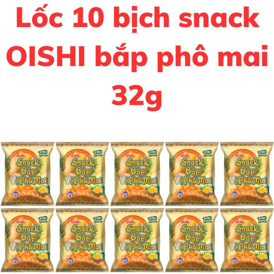 Bánh snack OISHI bắp phô mai bịch 32g