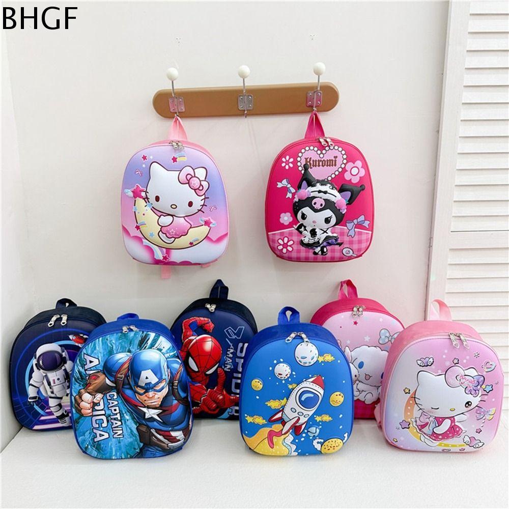 BHGF Vỏ cứng EVA Ba lô hoạt hình kuromi Melody Pachacco Cinnamoroll Cặp sách trẻ em Ngọt ngào Cặp sá