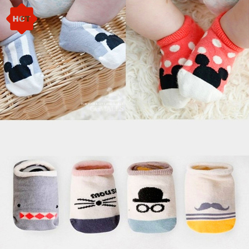 1 Cặp Trẻ Em Vớ Cotton Silicone Non-Slip Bé Vô Hình vớ ngắn Cho 0-4 Tuổi