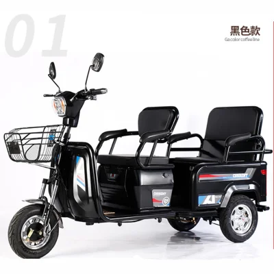 The new three-wheeled electric car adult home is transferred to the child passenger car car two-purpose echo electric tricycle pull the goods
