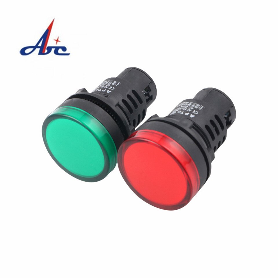 30MM 12V 24V 36V 110V 220V 380V Indicator Light AD16-30D/S LED Signal Lamp 5Pcs
