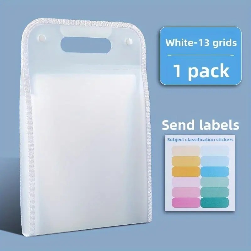 13-Layer Handle Waterproof Folder File Portable File Expanding Send Labels Folder with Handle