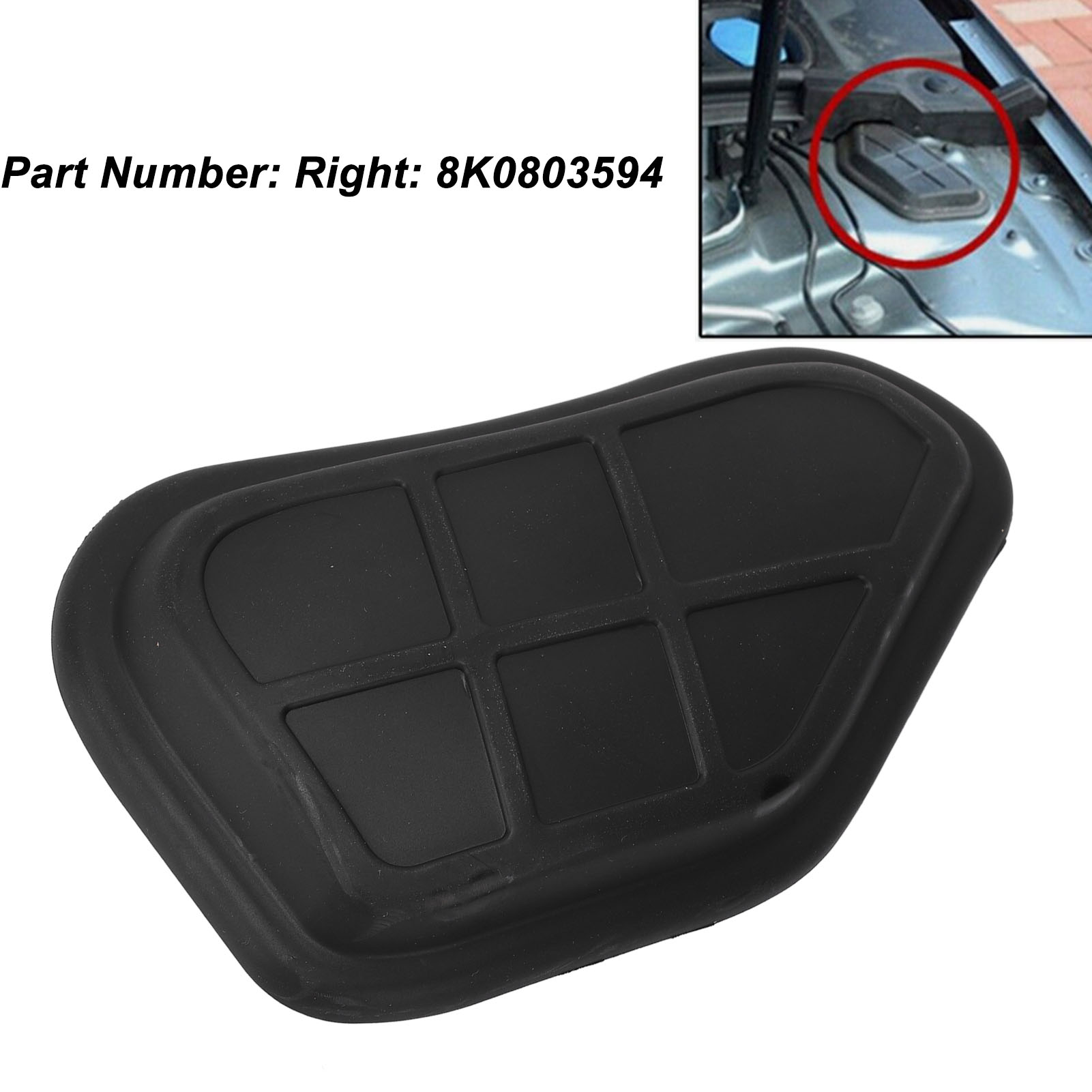 Shkalacar động cơ strut Tower Cover nhiệt ổn định xe strut cap sốc Tower bảo vệ cho S4 rs4 RS5 2007 2017 strut Tower Cover bung (bên phải: 8k0803594)