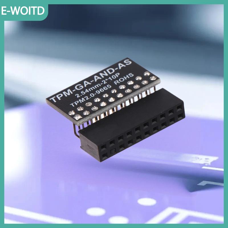 【E-WOITD】 Tpm 2.0-9665 mã hóa an ninh mô-đun Pitch LPC TPM cho Asus Bo mạch chủ thẻ cho win11 hệ thống Giá 230,702 Đồng*Miễn phí vận chuyển