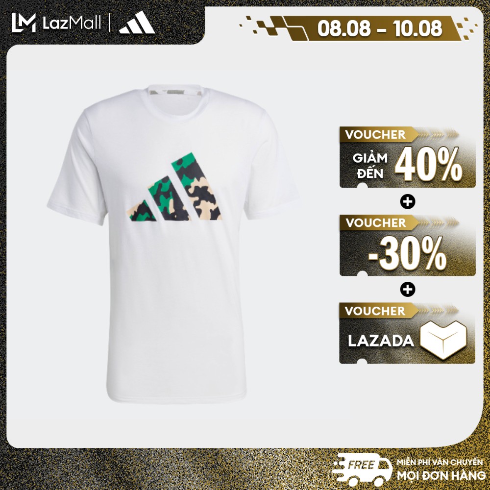 adidas Tập luyện & Gym & Training Áo Thun Tập Luyện Logo Seasonal Train Essentials Nam trắng IB8259