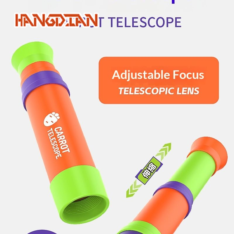 HANGDIAN กล้องส่องทางไกลรูปแครอทสำหรับเด็ก ขยายภาพ 8 เท่า ปรับโฟกัสได้ ราคา 77 บาท*ส่งฟรี