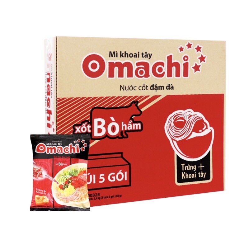 Mì khoai tây Omachi thùng 30 gói - Shop SIÊU THỊ LAN CHI