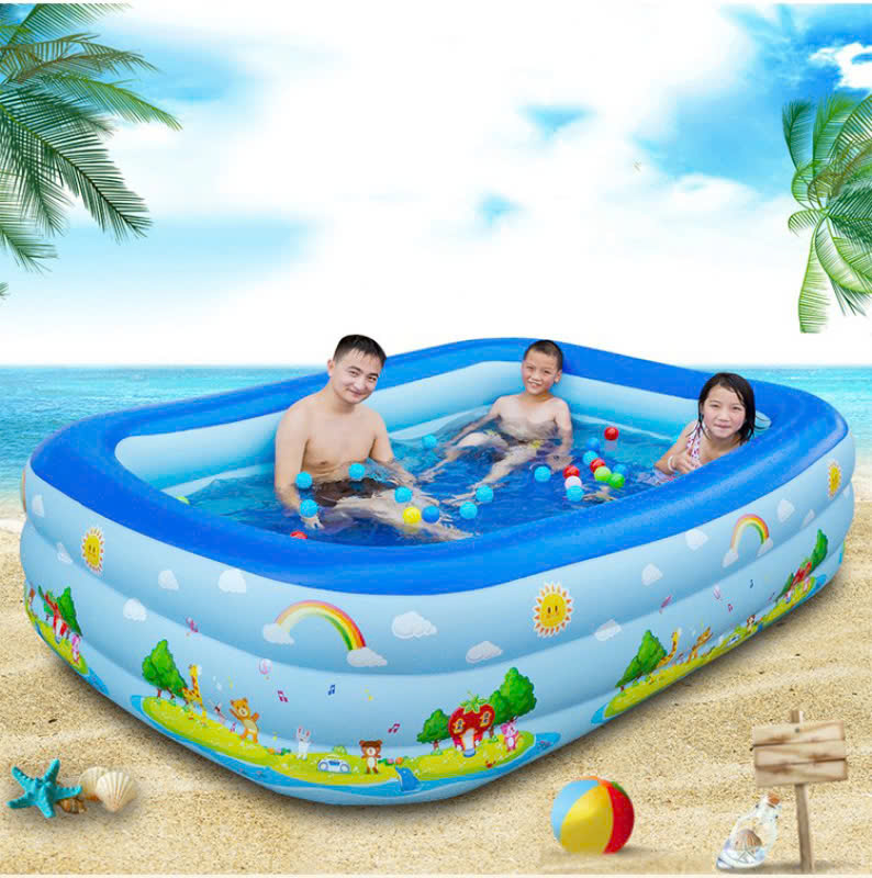 BỂ BƠI CHO BÉ, BỂ BƠI GIA ĐÌNH 2M1 3 TẦNG, 1M8 3 TÀNG, 1M5 3 TẦNG, 1M2 2 TẦNG XANH
