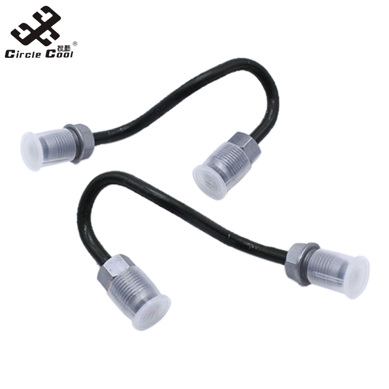 Mới ngầu hình tròn! A1195 1k0611763e 1k061176 3F dây phanh 2 chiếc Bộ phận thay thế ống phanh sau Tương thích với MK5 MK6 A3 TT