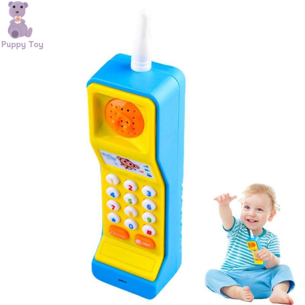 TESDFD Điện tử Đồ chơi điện thoại cho bé Âm nhạc Mô phỏng Điện thoại học tập cho trẻ em Quà tặng sinh nhật Giác ngộ Đồ chơi điện thoại di động Đồ chơi trẻ em