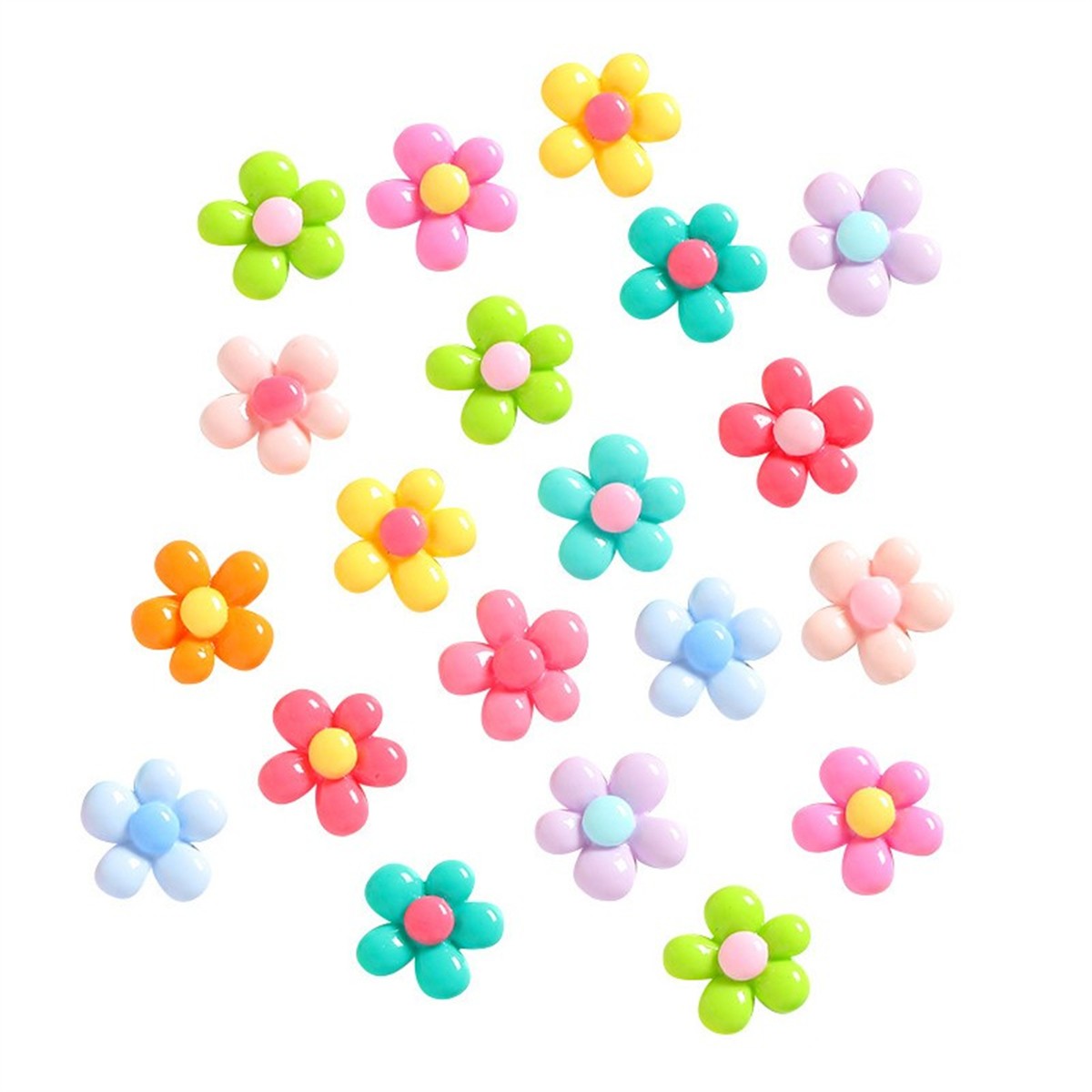 Hometool 20Pcs Đầy Màu Sắc 3D nam châm gắn tủ lạnh Hoa Cho Nhà Bếp Cho Văn Phòng Hiển Thị