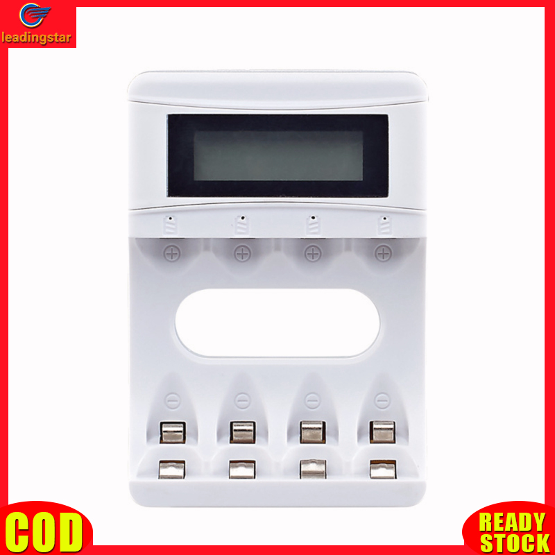 Leadingstar RC đích thực 4-Khe sạc pin USB Màn hình LCD dòng điện cao 2-5W 1.2V 2A thiết bị sạc cho AA AAA Ni-MH pin