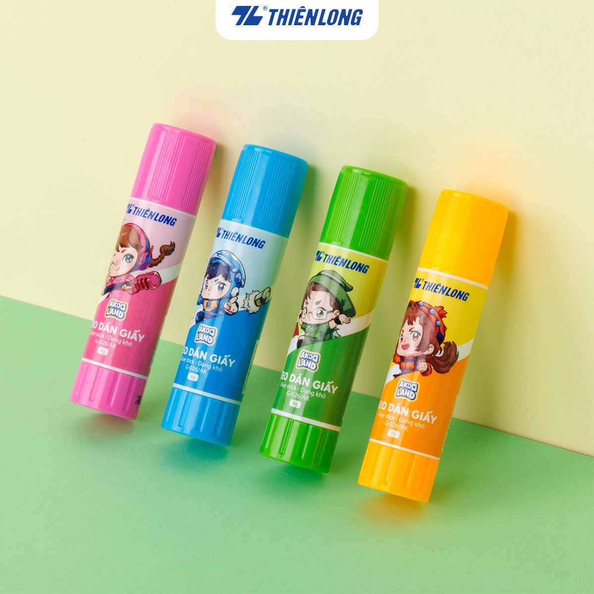 Combo 5/10/20 Keo khô - Glue Stick Thiên Long G-026/AK - Nhân vật Akooland thế giới học cụ thần kỳ