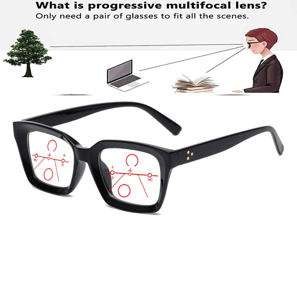 Oversized Rectangular Outdoor Handcrafted Frame Progressive Multifocal