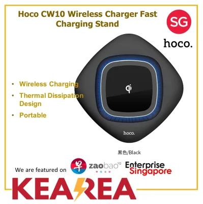 Hoco CW10 Wireless Charger Fast Charging for iPhone 11/11 Pro Max/XR/XS Max/XS/X/8, Samsung Galaxy S10/S9/Note9/Note 8 etc.