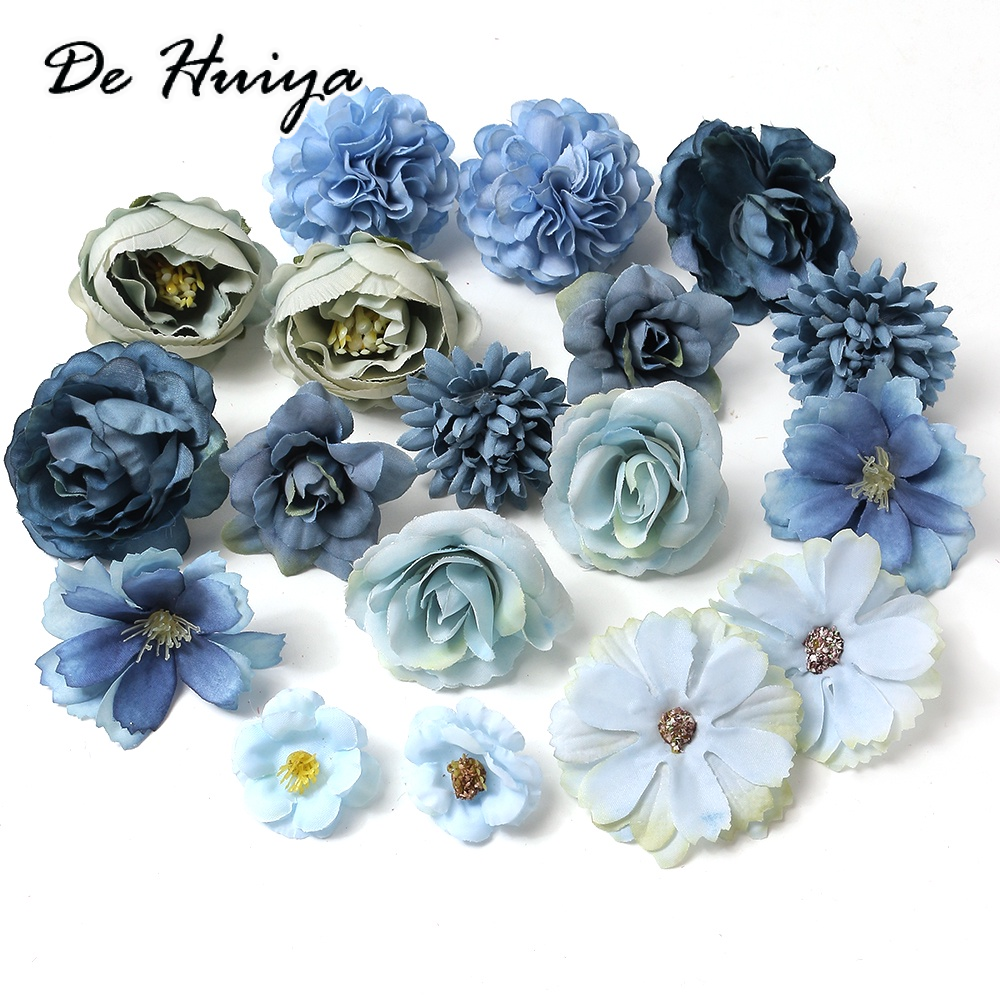DEHUIYA ชุดดอกดาวเรืองปลอม20สีใช้ตกแต่งเค้ก DIY ราคา 35 บาท*ส่งฟรี