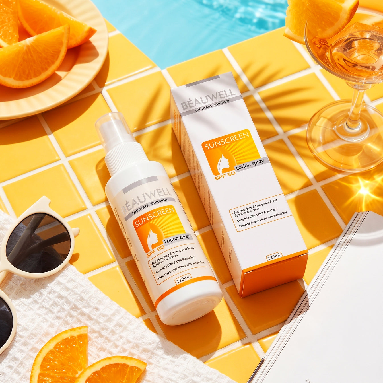 Beauwell Sunscreen Lotion Spray SPF 50 | Sun Care Product