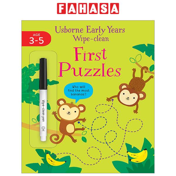 Fahasa - Usborne Early Years Wipe-Clean First Puzzles