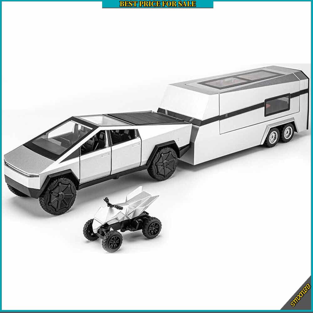 1:32 Tesla Cybertruck Diecast Alloy Toy Truck With Sound & Light