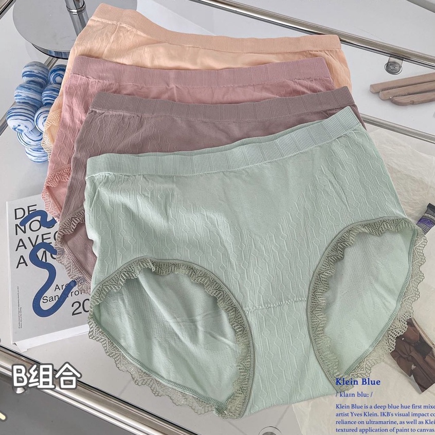 YY] Plus Size 40-120kg Underwear Panties Seluar Dalam Wanita Mid Waist女性大码内裤