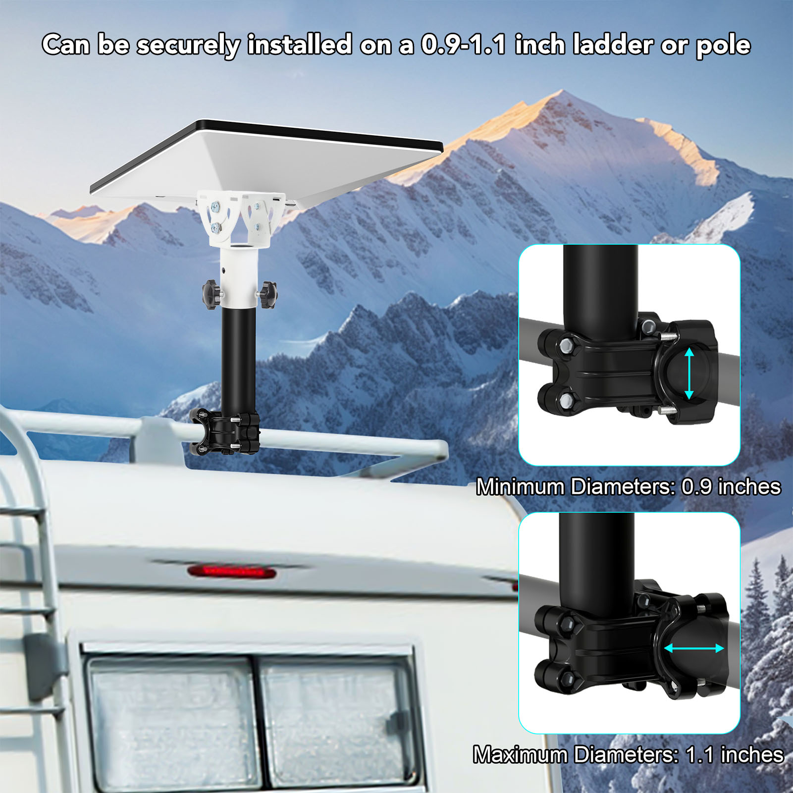 Giá đỡ giữ đồ trên mui xe hơi gắn Mini món ăn điều chỉnh linh hoạt nguyên liệu cao cấp ứng dụng rộng rãi cho rvs du thuyền hợp kim nhôm thép không gỉ