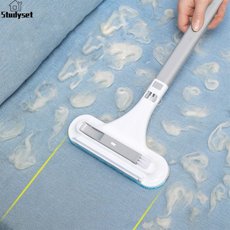 Studyset 3-in-1 Dog & Cat Hair Remover, Lint And Hair Remover, With Self-Cleaning Brush & Silicone Squeegee Hair Cleaner Brushes For Furniture, Clothes, Sofa, Carpet ราคา 59 บาท*ส่งฟรี
