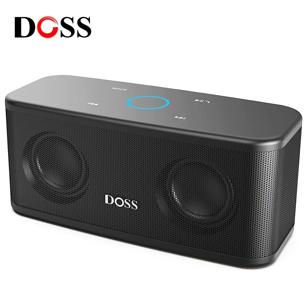 New New DOSS Bluetooth Loa SoundBox Plus 16W HD Âm thanh và Bass Loa điều khiển cảm ứng với nhiều màu sắc bên ánh sáng loa không dây