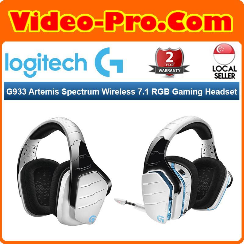 Logitech G933 Snow Artemis Spectrum Wireless 7.1 Gaming Headset 981-000622 Singapore