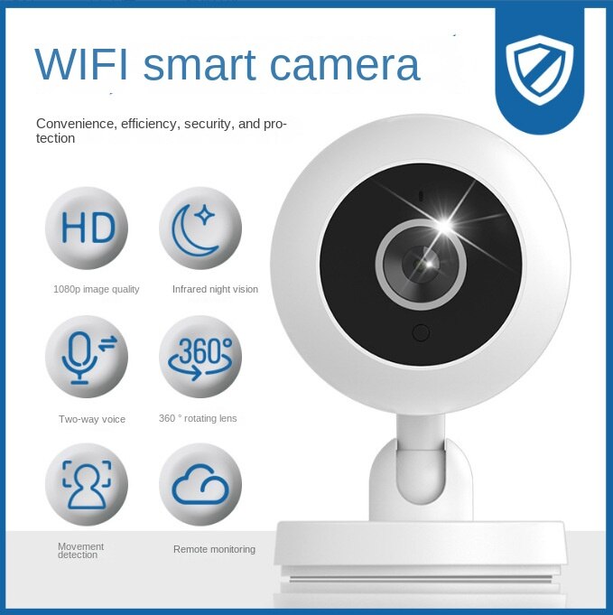 Không dây wifi 1080p Máy Ảnh HD viền ngang Camera giám sát mini Camera giám sát ghi lại giám sát nhà